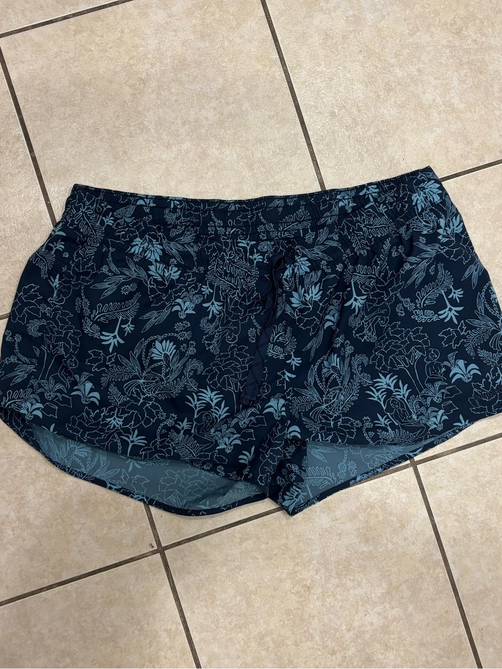Patagonia Navy Floral Shorts